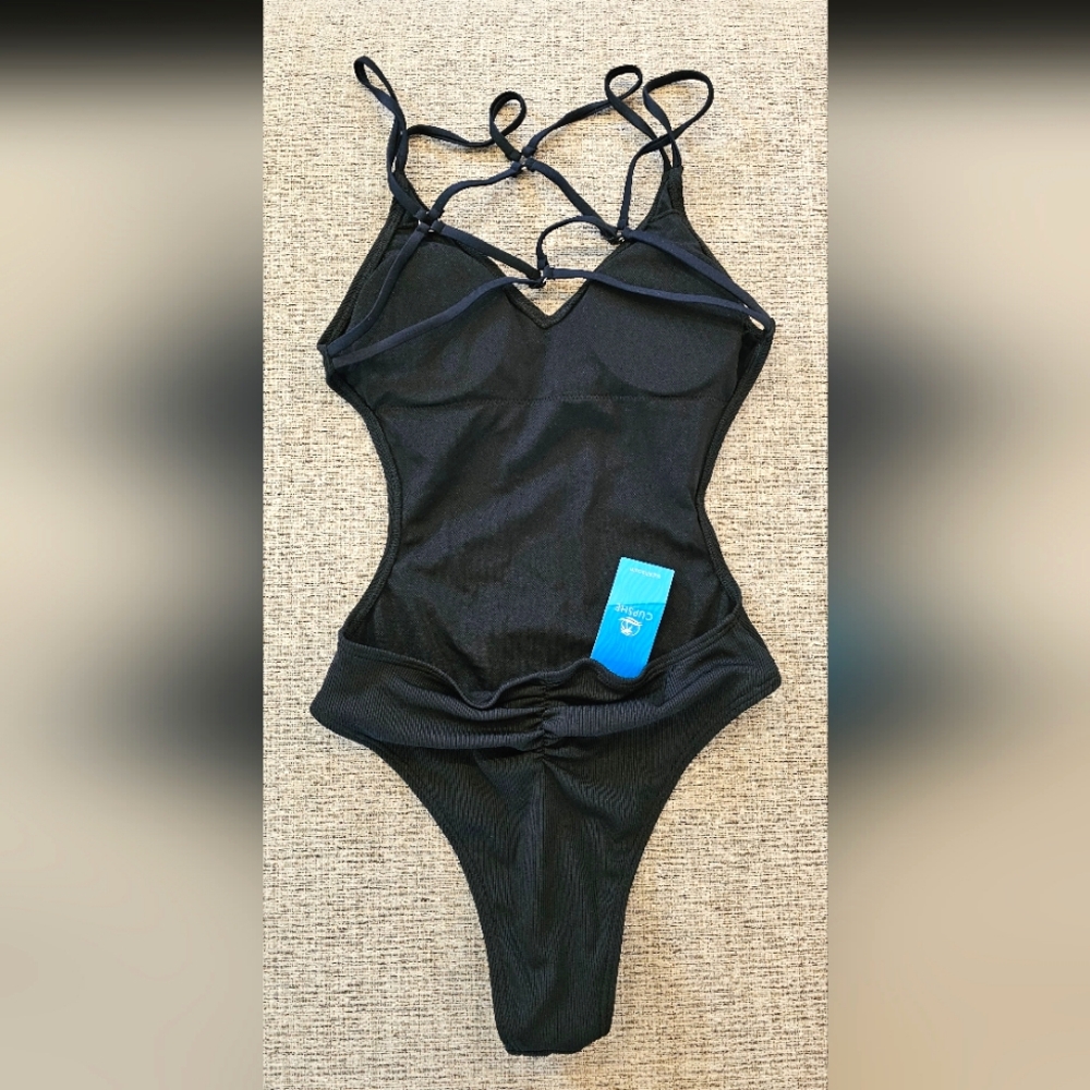 NWT black one piece swimsuit - Picture 2 of 3